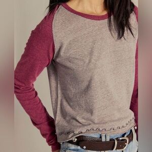 NWT Free People We The Free Long Sleeve Tee - size xl